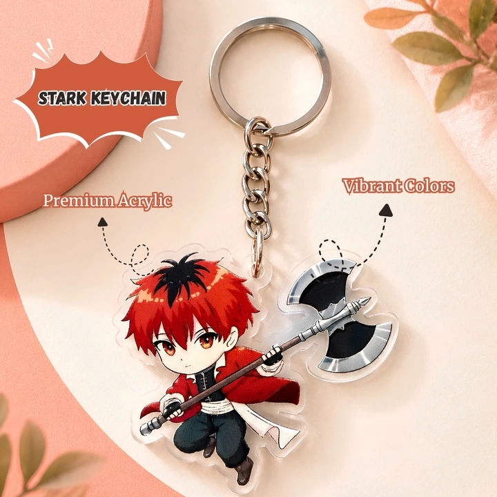 Stark Premium Hanging Keychain For Bags, Backpack Accessory, Keyring & Anime Gift